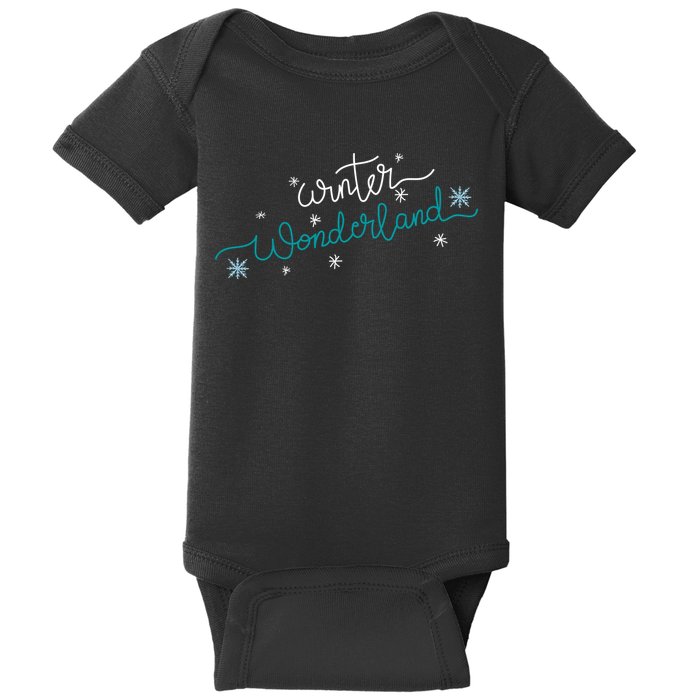 Winter Wonderland Snowflake Baby Bodysuit