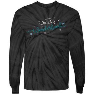 Winter Wonderland Snowflake Tie-Dye Long Sleeve Shirt