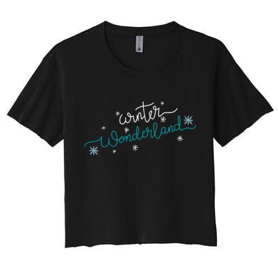 Winter Wonderland Snowflake Crop Top
