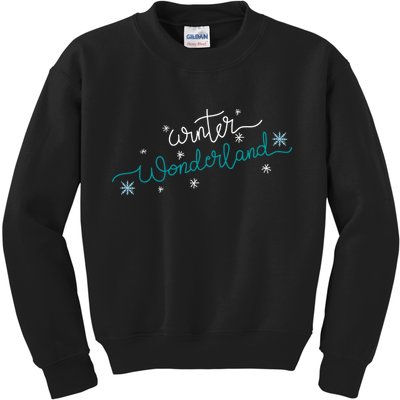 Winter Wonderland Snowflake Kids Sweatshirt