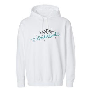 Winter Wonderland Snowflake Garment-Dyed Fleece Hoodie