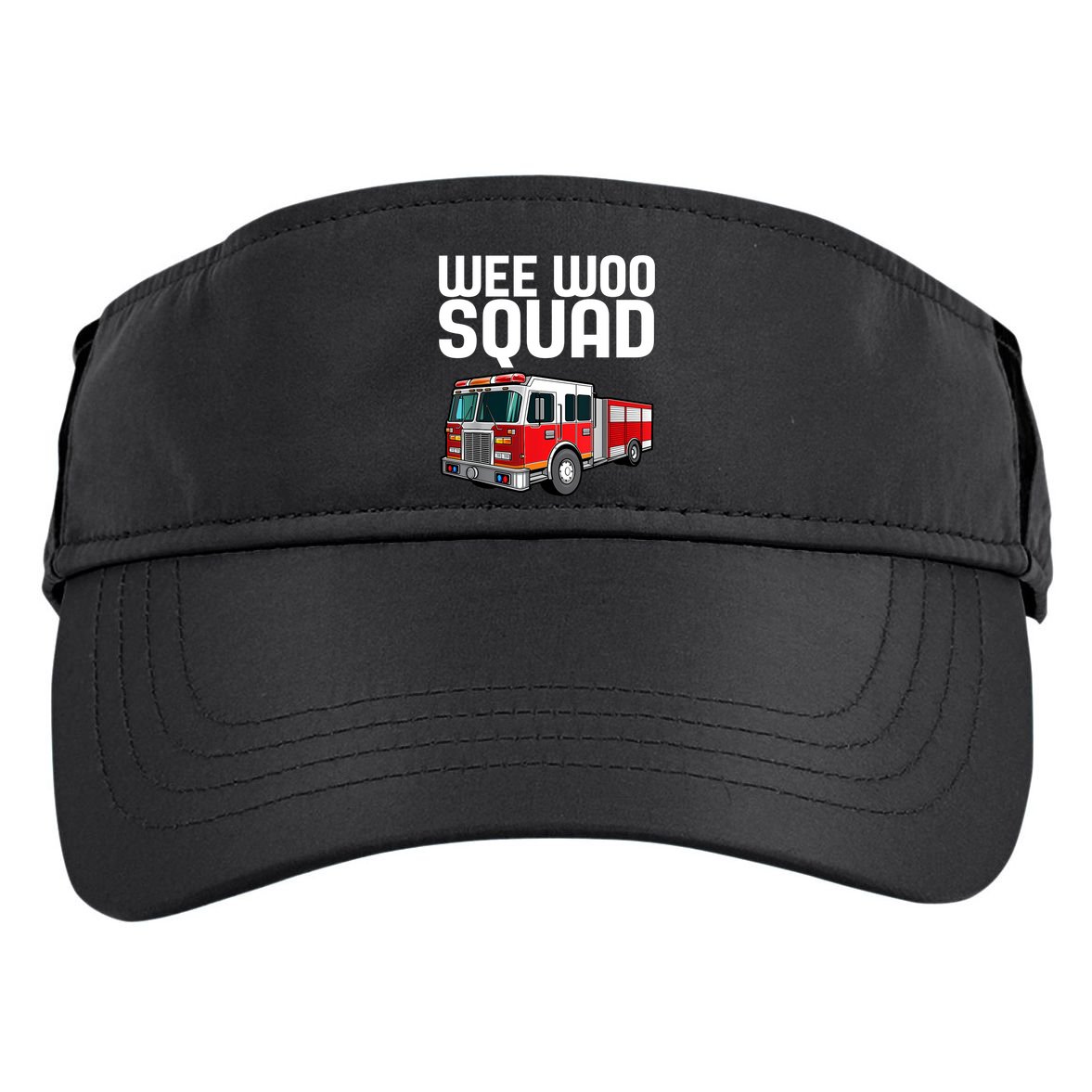 Wee Woo Squad Funny Firefighter Firetruck Adult Drive Performance Visor
