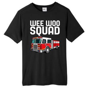 Wee Woo Squad Funny Firefighter Firetruck Tall Fusion ChromaSoft Performance T-Shirt