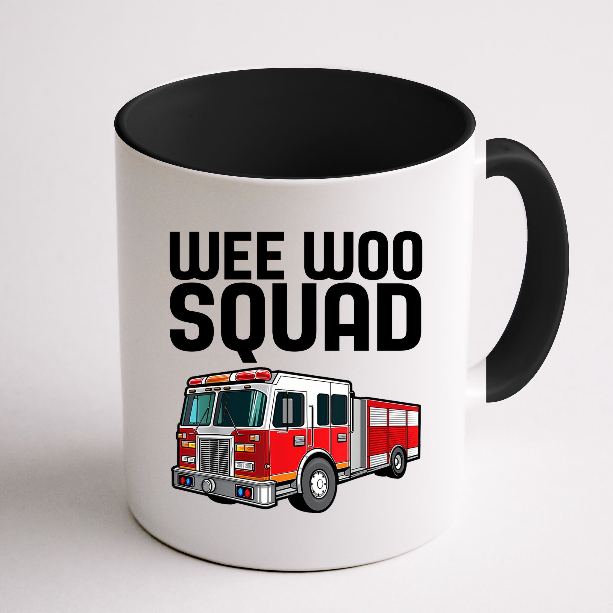 Wee Woo Squad Funny Firefighter Firetruck Mug