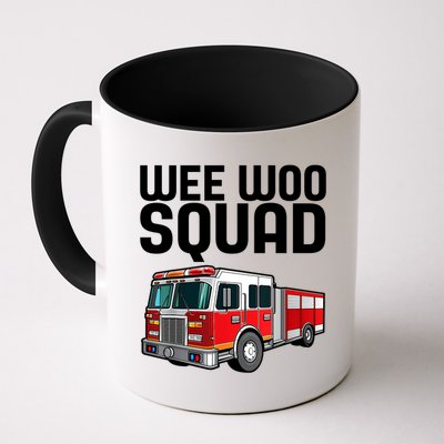 Wee Woo Squad Funny Firefighter Firetruck Mug