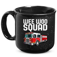 Wee Woo Squad Funny Firefighter Firetruck 15oz Campfire Ceramic Mug