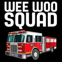 Wee Woo Squad Funny Firefighter Firetruck 16 in Basic Backpack