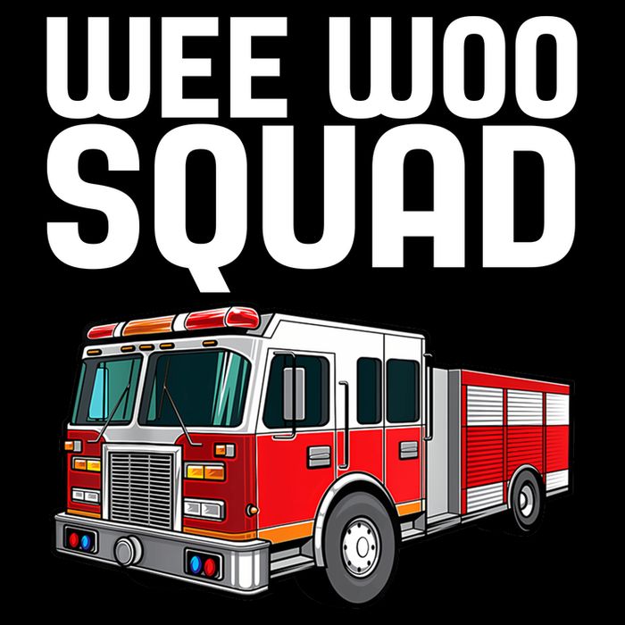 Wee Woo Squad Funny Firefighter Firetruck 16 in Basic Backpack