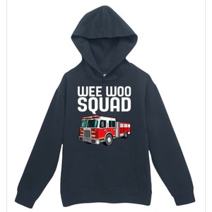 Wee Woo Squad Funny Firefighter Firetruck Urban Pullover Hoodie