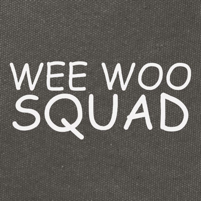 Wee Woo Squad Fire Truck Cotton Canvas Backpack