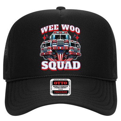 Wee Woo Squad Funny Firefighter Fire Trucks Hat