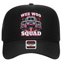 Wee Woo Squad Funny Firefighter Fire Trucks Hat