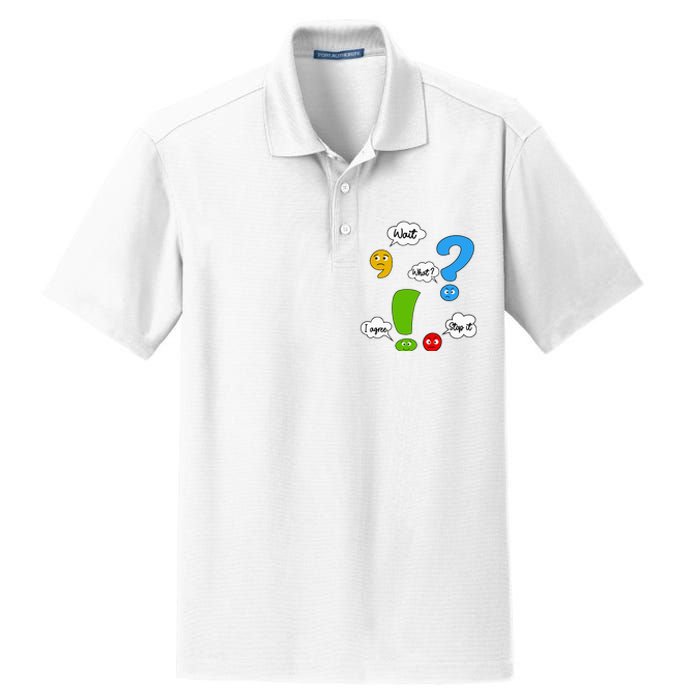 Wait What Stop It I Agree Funny Punctuation Grammar Teacher Dry Zone Grid Polo