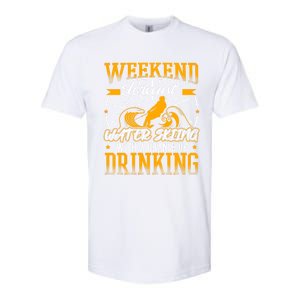 WeekendForecast Water Skiing Cool Gift Softstyle CVC T-Shirt