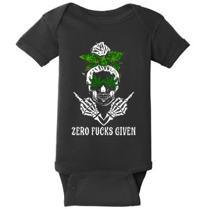 Women Weed Skull Cannabis Marijuana 420 Thc Weed Lover Baby Bodysuit