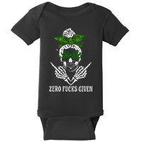 Women Weed Skull Cannabis Marijuana 420 Thc Weed Lover Baby Bodysuit