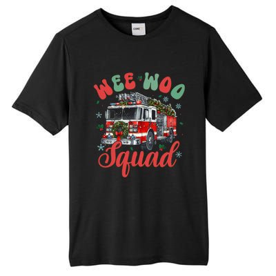 Wee Woo Squad Fire Truck Firefighter Christmas Tall Fusion ChromaSoft Performance T-Shirt