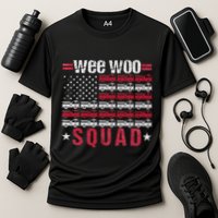 Wee Woo Squad Fire Truck Cooling Performance Crew T-Shirt