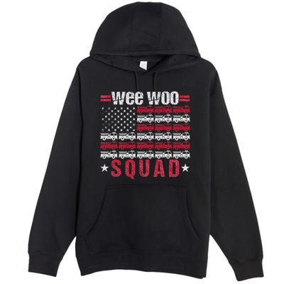 Wee Woo Squad Fire Truck Premium Pullover Hoodie