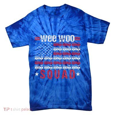 Wee Woo Squad Fire Truck Tie-Dye T-Shirt