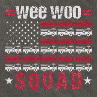 Wee Woo Squad Fire Truck Cotton Canvas Backpack