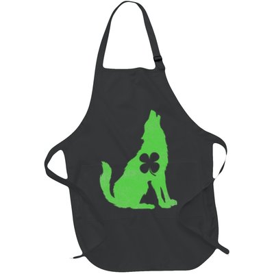 Wolf Wolves St. Patrick's Day Irish Shamrock Saint Paddy's Apron