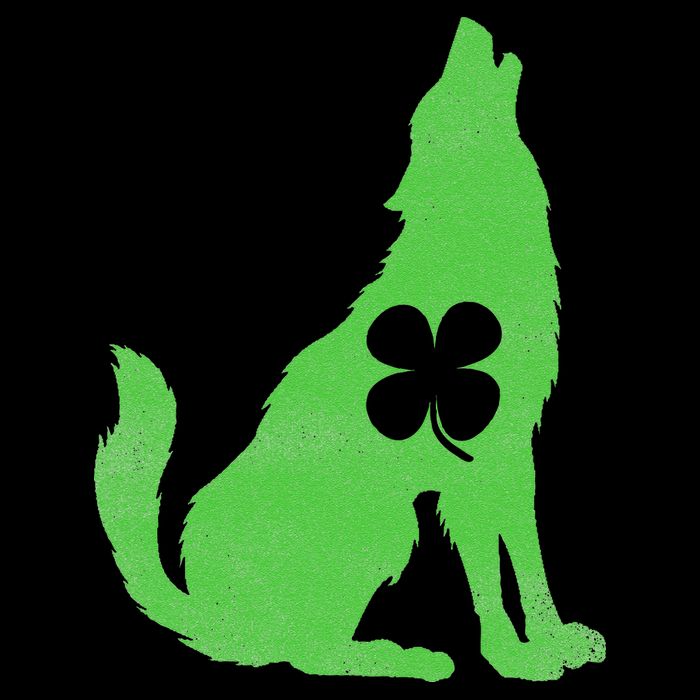 Wolf Wolves St. Patrick's Day Irish Shamrock Saint Paddy's City Backpack
