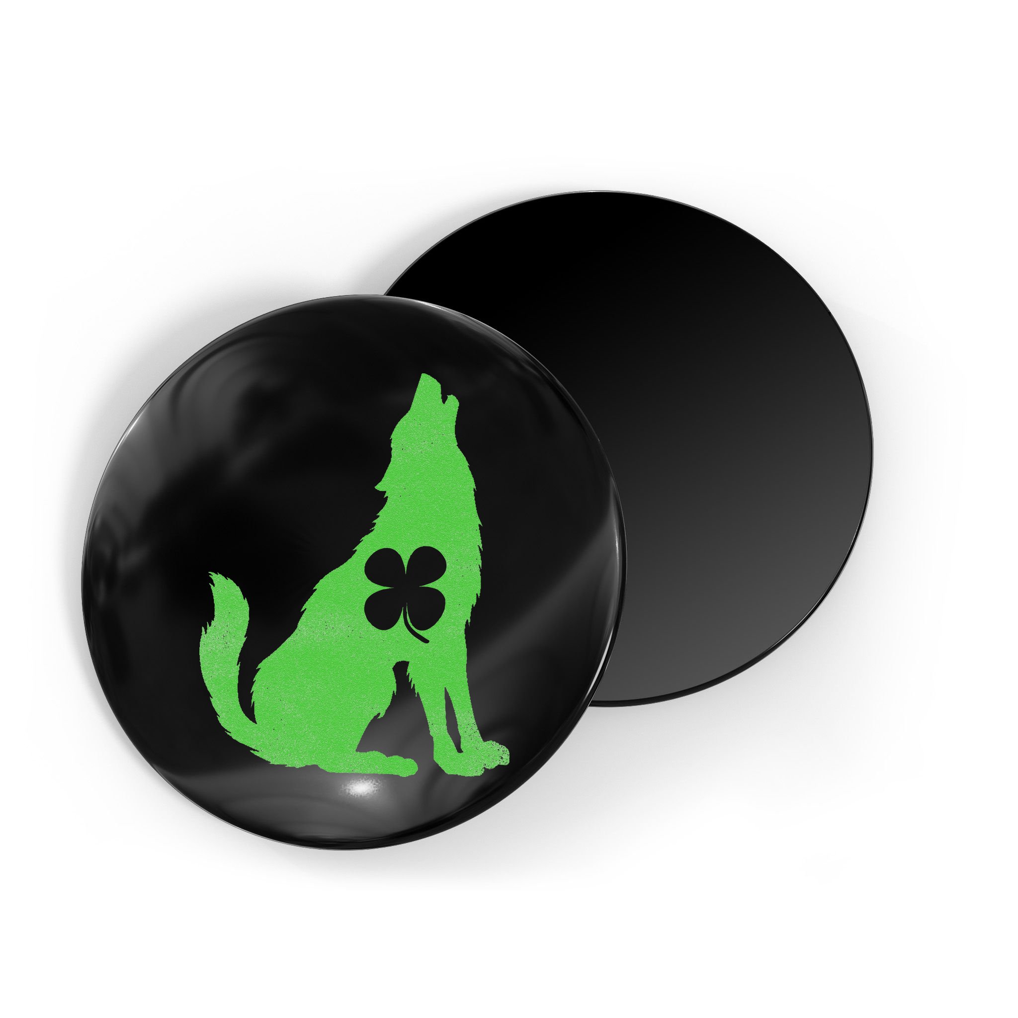 Wolf Wolves St. Patrick's Day Irish Shamrock Saint Paddy's Magnet