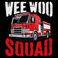 Wee Woo Squad Funny Firefighter Fire Truck Fireman Women Womens Tank Top