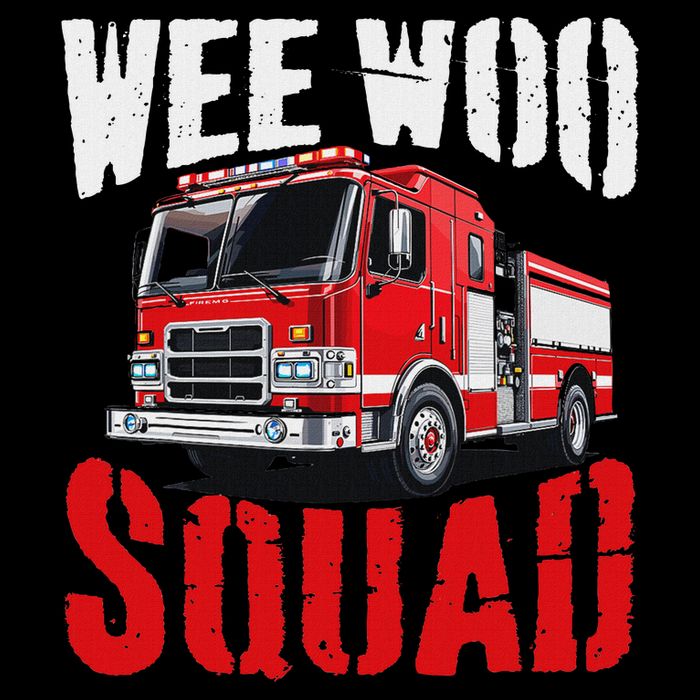 Wee Woo Squad Funny Firefighter Fire Truck Fireman Women Womens Tank Top