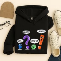 Wait What Stop It I Agree Funny Grammar Punctuation Hoodie