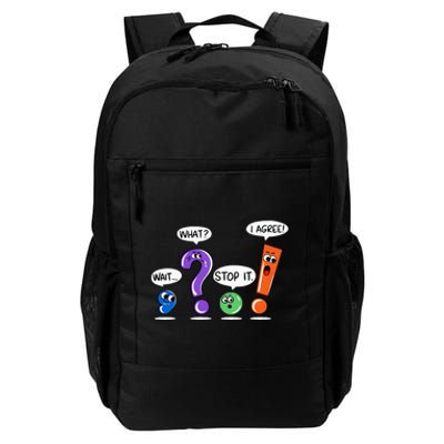 Wait What Stop It I Agree Funny Grammar Punctuation Daily Commute Backpack