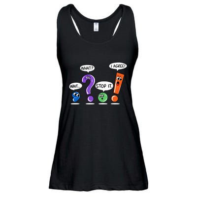 Wait What Stop It I Agree Funny Grammar Punctuation Ladies Essential Flowy Tank