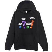 Wait What Stop It I Agree Funny Grammar Punctuation Premium Pullover Hoodie