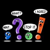 Wait What Stop It I Agree Funny Grammar Punctuation Mousepad