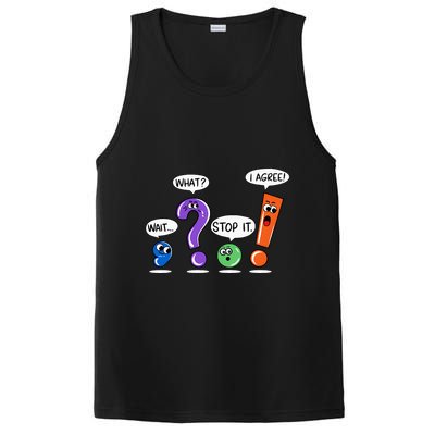 Wait What Stop It I Agree Funny Grammar Punctuation PosiCharge Competitor Tank
