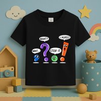Wait What Stop It I Agree Funny Grammar Punctuation Toddler T-Shirt