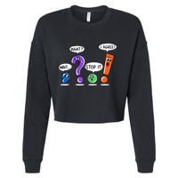 Wait What Stop It I Agree Funny Grammar Punctuation Cropped Pullover Crew