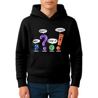 Wait What Stop It I Agree Funny Grammar Punctuation Kids Hoodie
