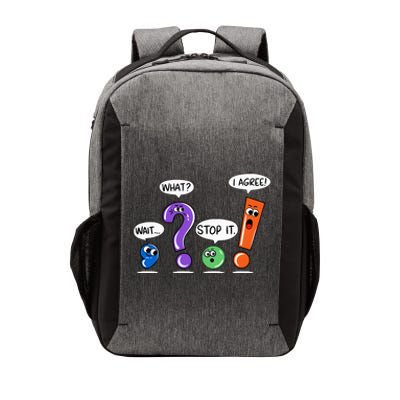 Wait What Stop It I Agree Funny Grammar Punctuation Vector Backpack