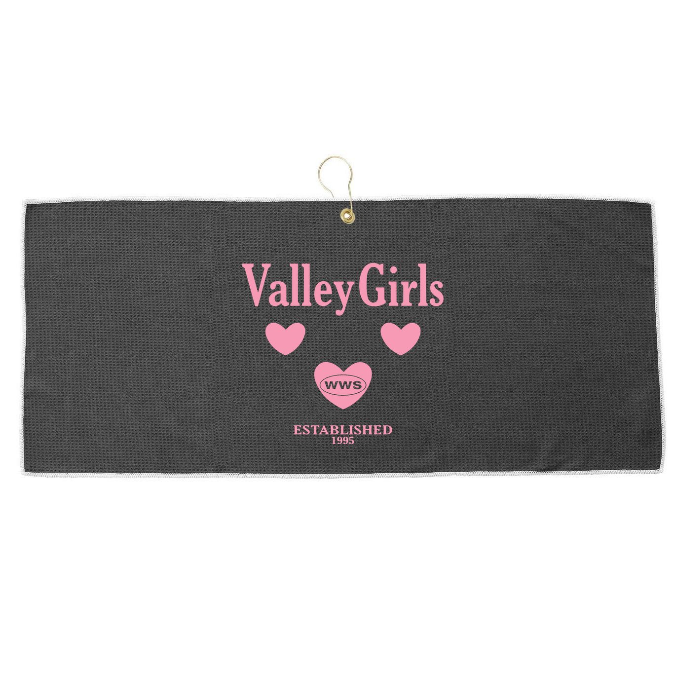 What We Said Wws Valley Est 1995 Large Microfiber Waffle Golf Towel