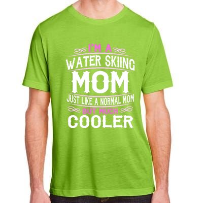 Wo Water Skiing Mom Cute Sporting Mom Gift Adult ChromaSoft Performance T-Shirt