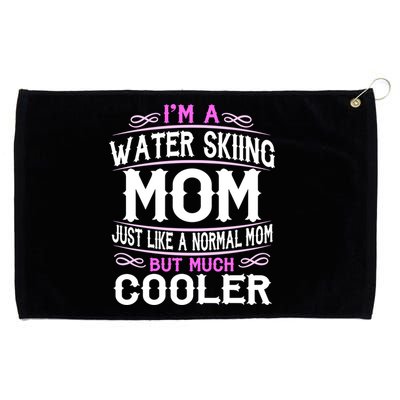 Wo Water Skiing Mom Cute Sporting Mom Gift Grommeted Golf Towel