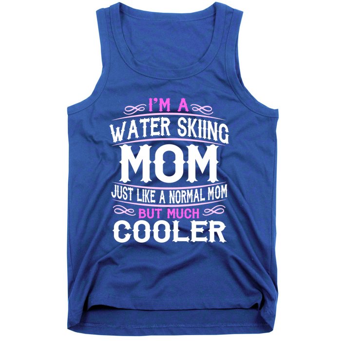 Wo Water Skiing Mom Cute Sporting Mom Gift Tank Top