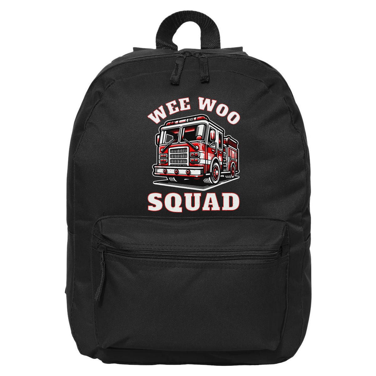 Wee Woo Squad Fire Truck Funny Firefighter Family 16 in Basic Backpack