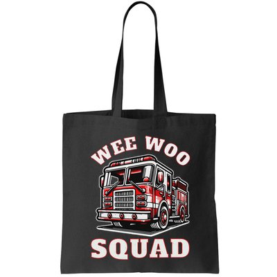 Wee Woo Squad Fire Truck Funny Firefighter Family Bag