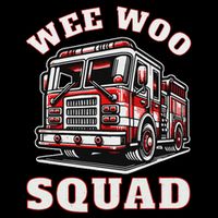 Wee Woo Squad Fire Truck Funny Firefighter Family Womens T-Shirt