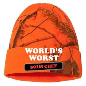 Worlds Worst Sous Chef Gift Kati Licensed 12" Camo Beanie