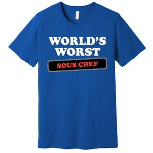 Worlds Worst Sous Chef Gift Premium T-Shirt