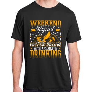 Weekendforecast Water Skiing Meaningful Gift Adult ChromaSoft Performance T-Shirt